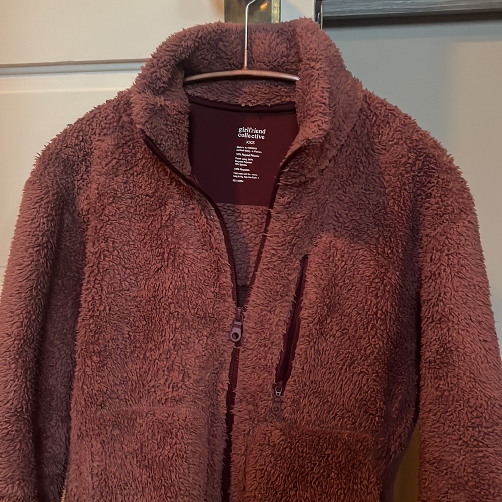 Girlfriend Collective full-zip fleece (fits like XS)
